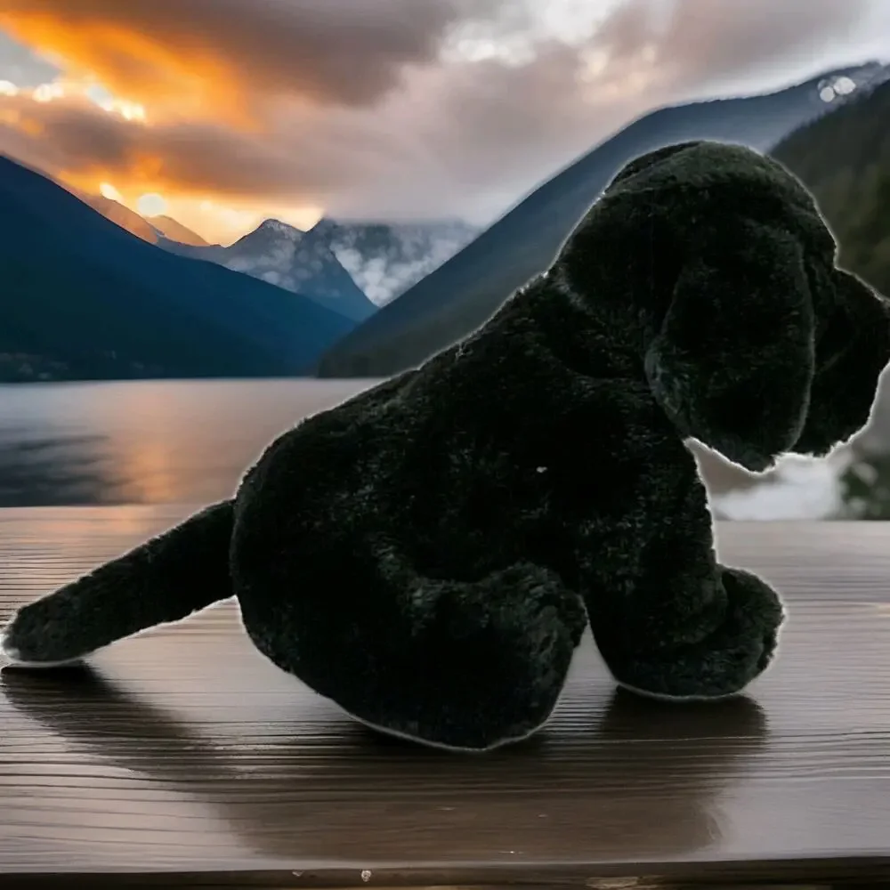 Ganz Webkinz Black Labrador Dog Plush Stuffed Animal No Code